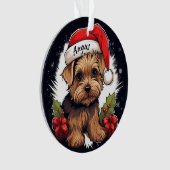 Yorkshire Terrier Custom Christmas Ornament (Vorderseite)