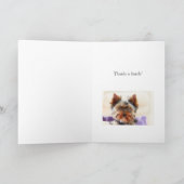 Yorkshire Terrier Dankeskarte (Innenseite)