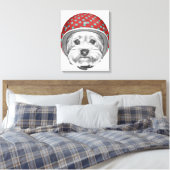 Yorkshire Terrier Daredevil Leinwanddruck (Insitu (Schlafzimmer))