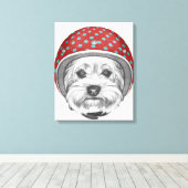 Yorkshire Terrier Daredevil Leinwanddruck (Insitu (Holzboden))
