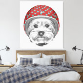 Yorkshire Terrier Daredevil Leinwanddruck (Insitu (Schlafzimmer))