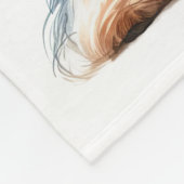 Yorkshire Terrier - DIE KÖNIGIN DIESER FAMILIE Fleecedecke (Ecke)