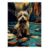 Yorkshire Terrier Dog 005 - Bruno Pokopen Poster (Vorderseite)