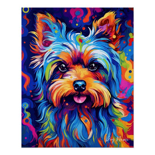 Yorkshire Terrier Dog 005 - Zetton Ziana Poster (Vorderseite)
