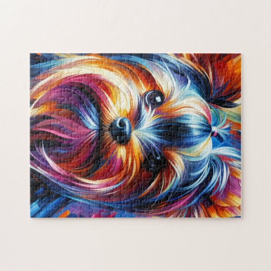 Yorkshire Terrier Dog Acrylic Print | Bunt Puzzle (Horizontal)