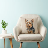 Yorkshire Terrier Dog Art Cushion Kissen (Stuhl )