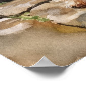 Yorkshire Terrier Dog Art Print Poster (Ecke)