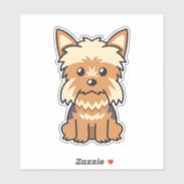 Yorkshire Terrier Dog Aufkleber (Blatt)