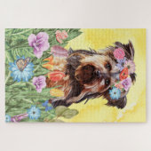 Yorkshire Terrier Dog Blume Puzzle (Horizontal)