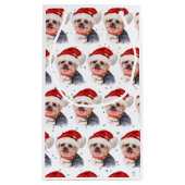 Yorkshire Terrier Dog Breed Christmas Stars Kleine Geschenktüte (Rückseite)