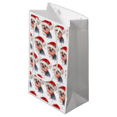 Yorkshire Terrier Dog Breed Christmas Stars Kleine Geschenktüte (Vorderseite Schrägansicht)