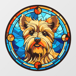 Yorkshire Terrier Dog Breed Imitats Stettingglas Fensteraufkleber