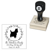 Yorkshire Terrier Dog Breed Rücksendeadresse Gummistempel (Stempel)