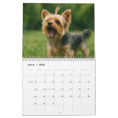Yorkshire Terrier Dog Calendar 2026 Kalender (Mär 2026)