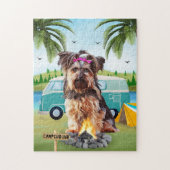 Yorkshire Terrier Dog Camping Puzzle (Vertikal)