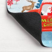 Yorkshire Terrier Dog Christmas Delivery Truck Mousepad (Ecke)