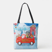 Yorkshire Terrier Dog Christmas Delivery Truck Tasche (Rückseite)