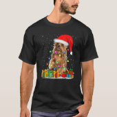 Yorkshire Terrier Dog Christmas Lights Sweater San T-Shirt (Vorderseite)