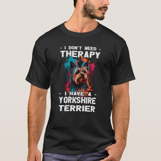 Yorkshire Terrier Dog  Dog Owner T-Shirt (Vorderseite)