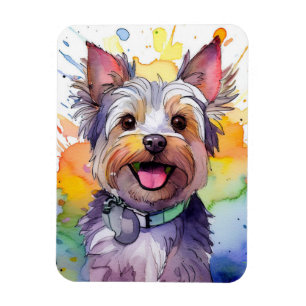 Yorkshire Terrier Dog Foto Magnet