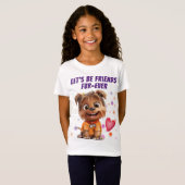Yorkshire Terrier Dog Friendship T-Shirt (Vorne ganz)