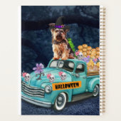 Yorkshire Terrier Dog Halloween Truck Beängstigend Planer (Rückseite)