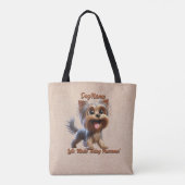 Yorkshire Terrier - Dog hinzufügen, Text ändern Tasche (Rückseite)