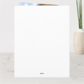 Yorkshire Terrier Dog im Schnee Weihnachtshundehau Karte (Rückseite)