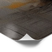 Yorkshire Terrier Dog im Wind 001 - Yacobsen D Poster (Ecke)