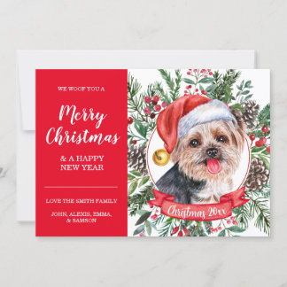 Yorkshire Terrier Dog Inexpensive Weihnachtskarte Karte