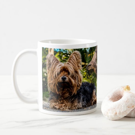 Yorkshire Terrier Dog Kaffeetasse (Mit Donut)