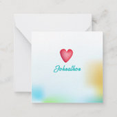 Yorkshire Terrier Dog Klasse Valentine Card Mitteilungskarte (Rückseite)