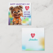 Yorkshire Terrier Dog Klasse Valentine Card Mitteilungskarte (Vorne/Hinten)