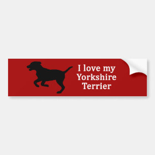 Yorkshire Terrier Dog Liebe Autoaufkleber