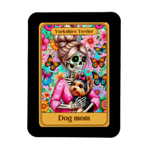 Yorkshire Terrier Dog Mama Tarot Card Magnet