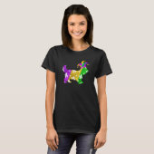 Yorkshire Terrier Dog Mardi Gras Carnivals Funny P T-Shirt (Vorne ganz)