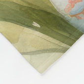 Yorkshire Terrier Dog mit Ostereier Urlaub Fleecedecke (Ecke)