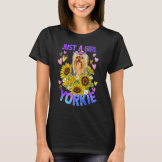 Yorkshire Terrier Dog Niedlich Puppy Girl Woman T-Shirt