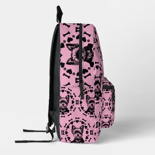 Yorkshire Terrier Dog Owner Bedruckter Rucksack (Links)