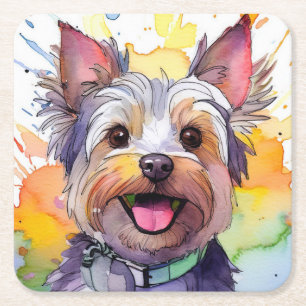 Yorkshire Terrier Dog Paper Untersetzer