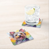 Yorkshire Terrier Dog Paper Untersetzer (Vor Ort)