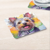 Yorkshire Terrier Dog Paper Untersetzer (angewinkelt)