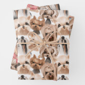 Yorkshire Terrier Dog Pattern Geschenkpapier Set (Beispiel)