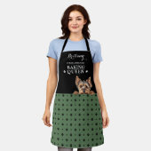 Yorkshire Terrier Dog Paw Print Custom Schürze (Getragen)