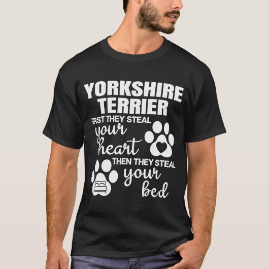 Yorkshire Terrier Dog Paws Hunde T-Shirt (Vorderseite)