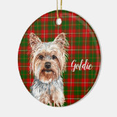 Yorkshire Terrier Dog Personalisiert Keramik Ornament (Links)