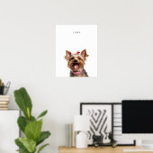 Yorkshire Terrier Dog Personalisiert Print Poster (Heimbüro)