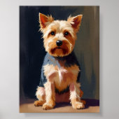 Yorkshire Terrier Dog Pet Painting Poster (Vorne)