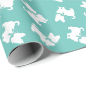 Yorkshire Terrier Dog Puppy Yorkie Geschenkpapier (Rolleneckpunkt)