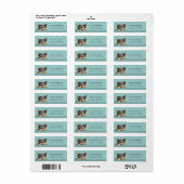 Yorkshire Terrier Dog Return Address Label (Vorne)